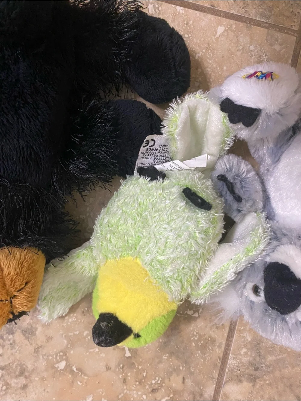 Lot of 6 Ganz Webkinz & Lil'Kinz Plush Toys Turtle, Bear, Koala, Elephants Bird